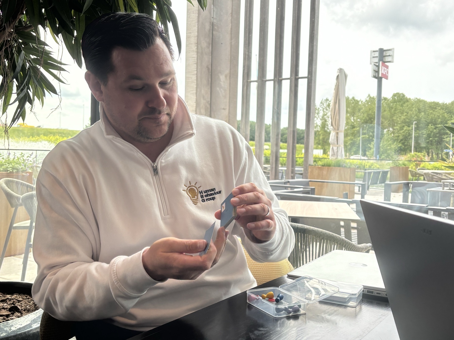 DISC-kaarten op tafel